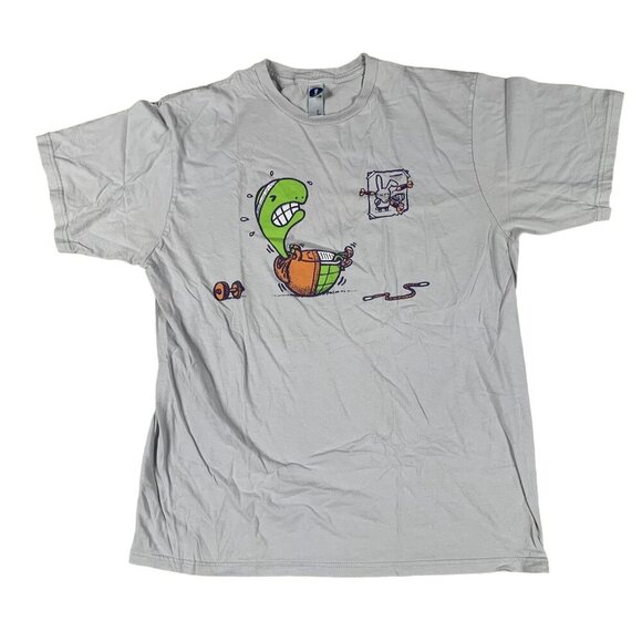 ! Work Out Turtle T-Shirt Size Large - Picture 1 of 5